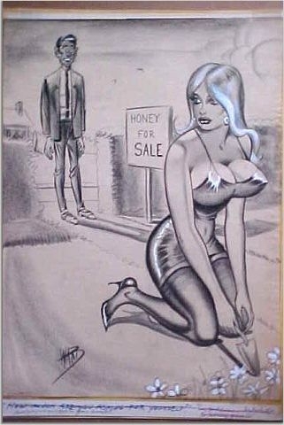 Bill Ward Conte Crayon - Large Honey girl GGA